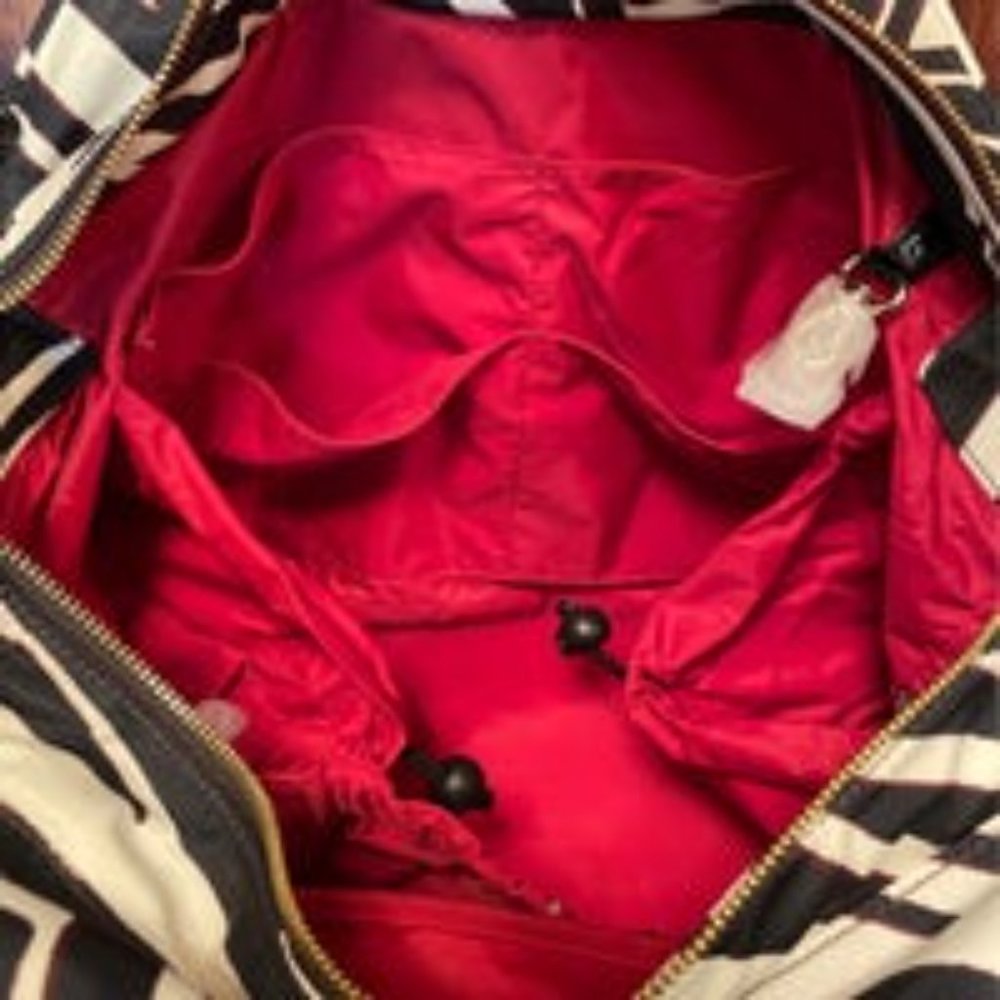 Kate Spade ZEBRA Cape Mountain Stevie Baby Bag shoulder stroller diaper tote NWT - Picture 14 of 16